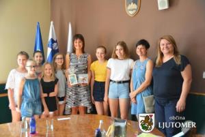 Sprejem učenk OŠ Ivana Cankarja Ljutomer v okviru projekta Erasmus+Beerasmus 4